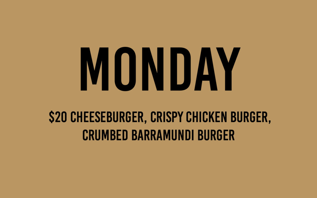 Monday Cheese Burger