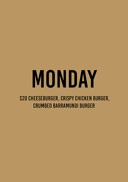 Monday Cheese Burger