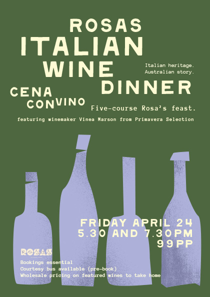 Rosa’s Italian Dinner24 Apr